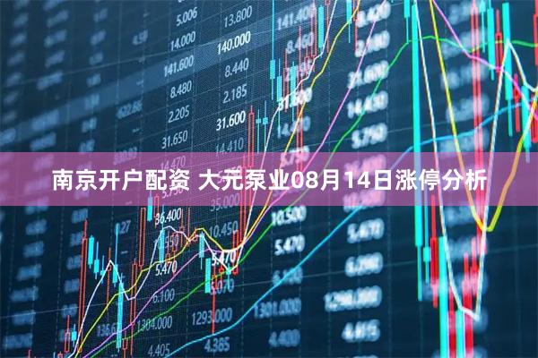 南京开户配资 大元泵业08月14日涨停分析